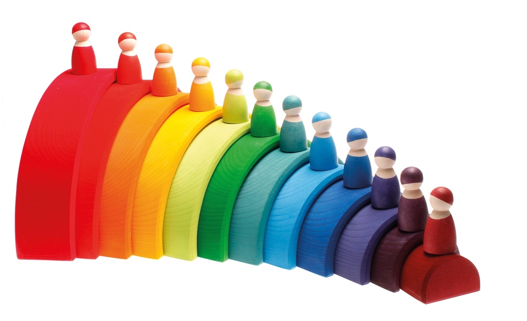 Fröhliche Freunde Regenbogen