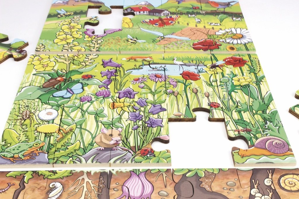 Bodenpuzzle Blumenwiese 