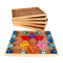 Legetabletts natur 6 Teile