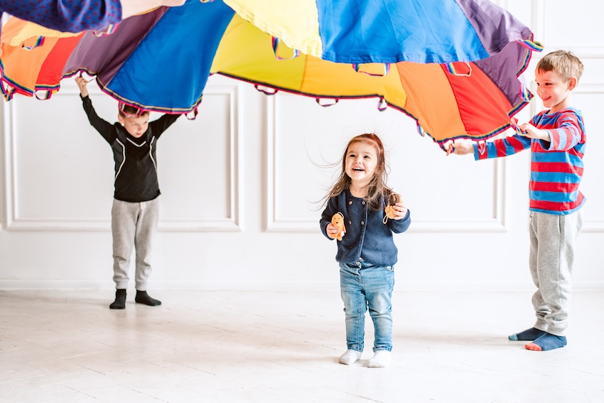 Spiel - Fallschirm 5m, 28 Griffe