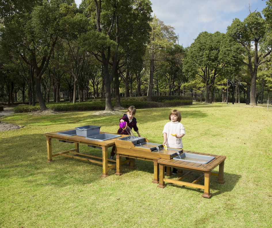 Outdoor Sand- und Wassertische, 3er Set