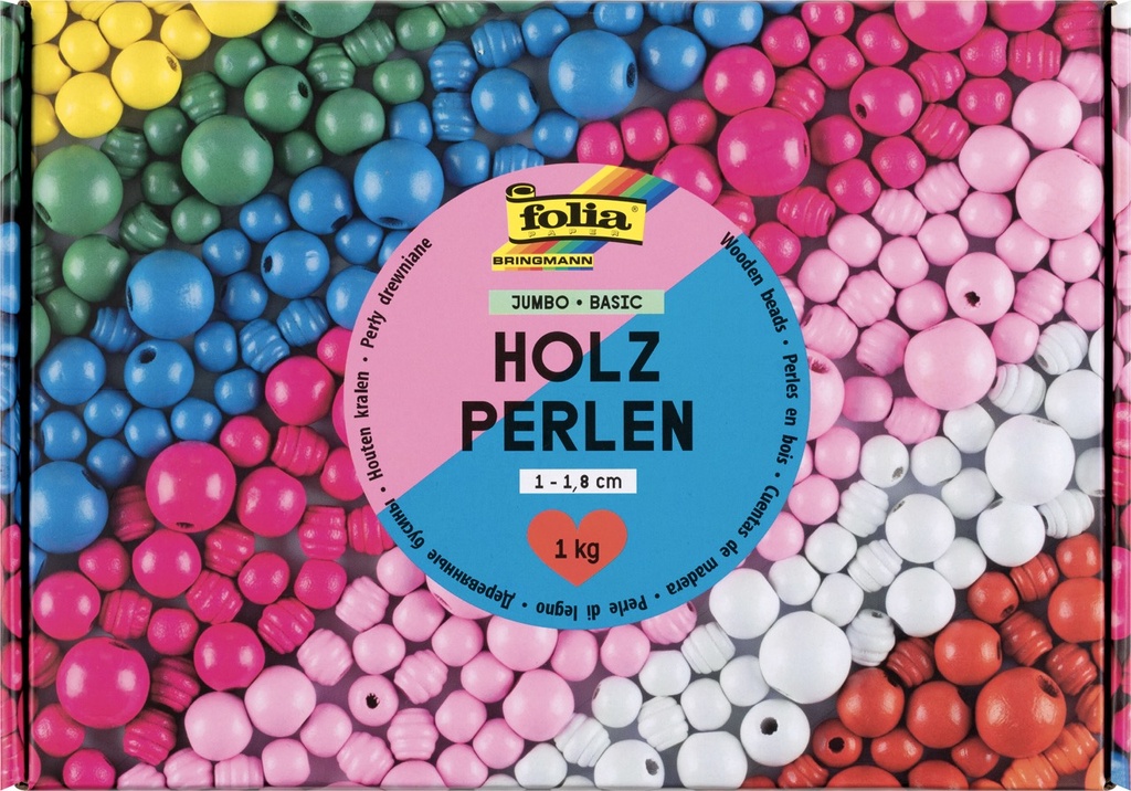 Holzperlen Mega Pack - BUNT