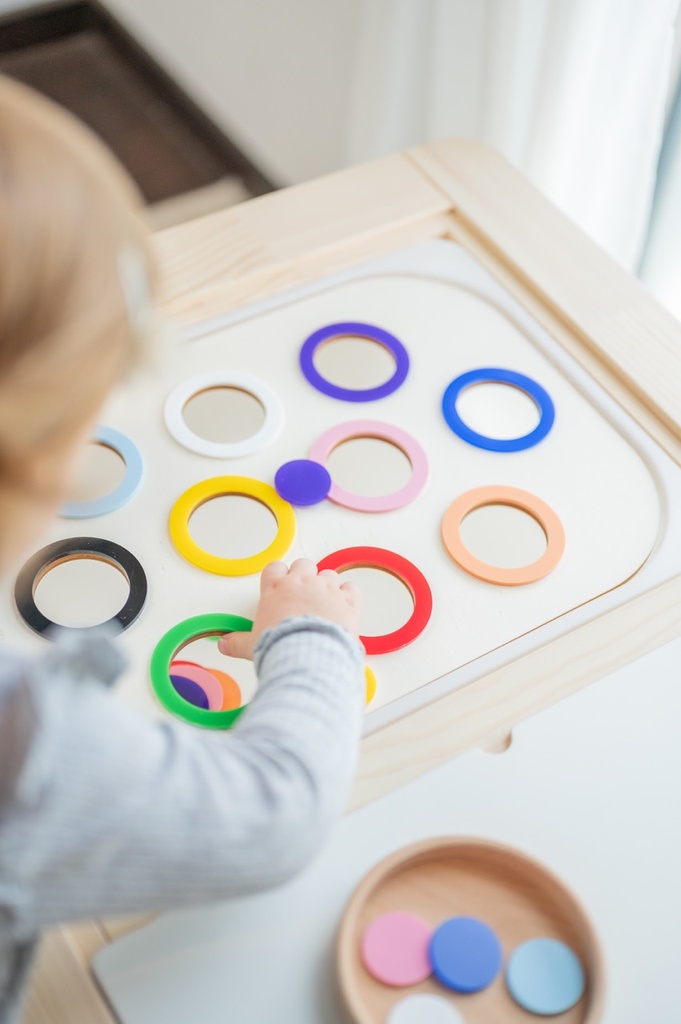 Sortierplatte Grundfarben groß