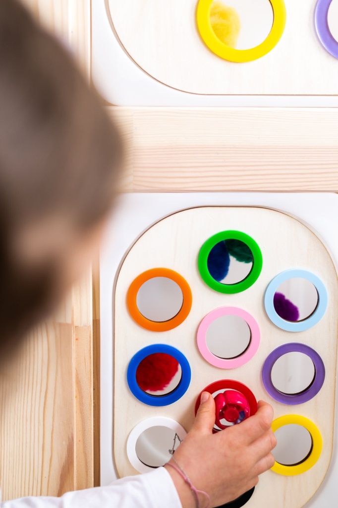 Sortierplatte Grundfarben klein