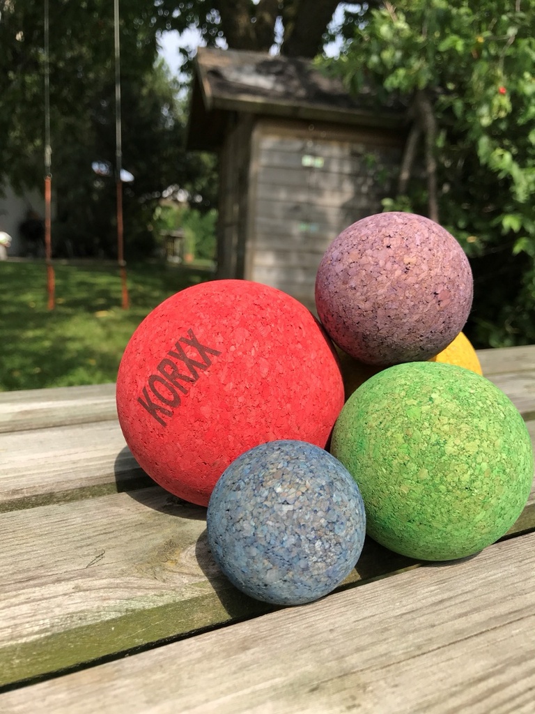 Korkbausteine - 42er bunte Halbe