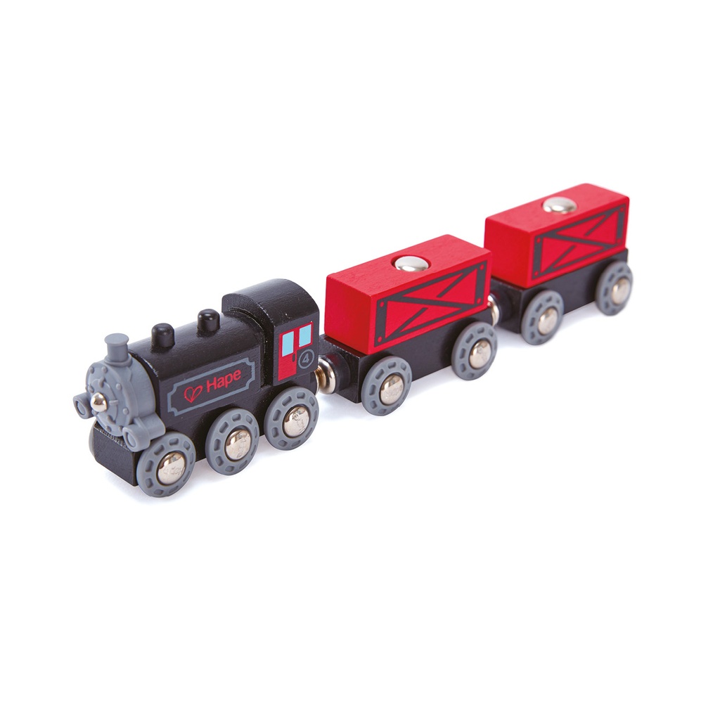 Eisenbahn Dampf-Frachtzug