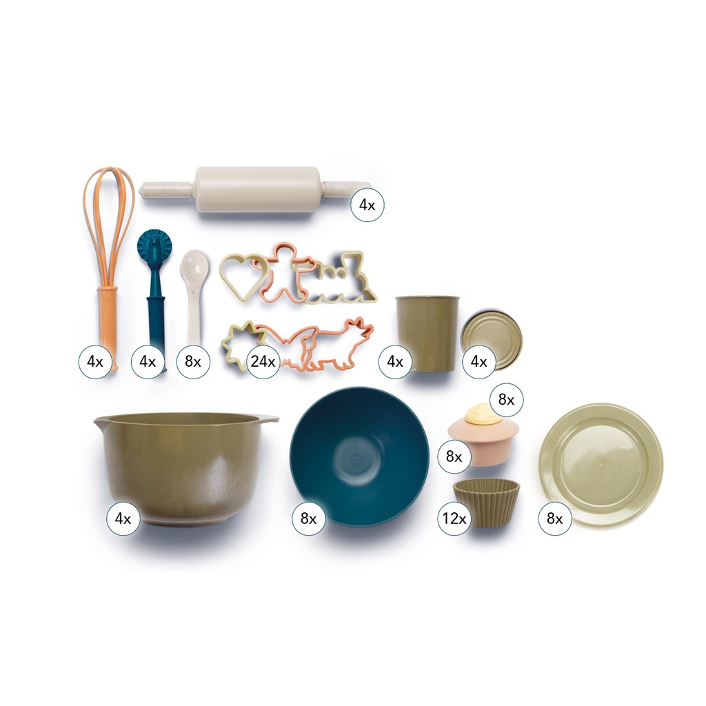 Bio-Backstuben Set - 100 Teile