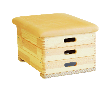 Sprungkasten 70x 50 40cm 3teilig (Kunstleder, farbe natur) U3 geeignet