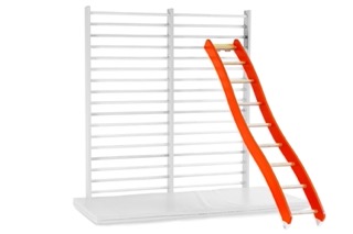 Turnleiter Wellenform mit Holzsprossen 