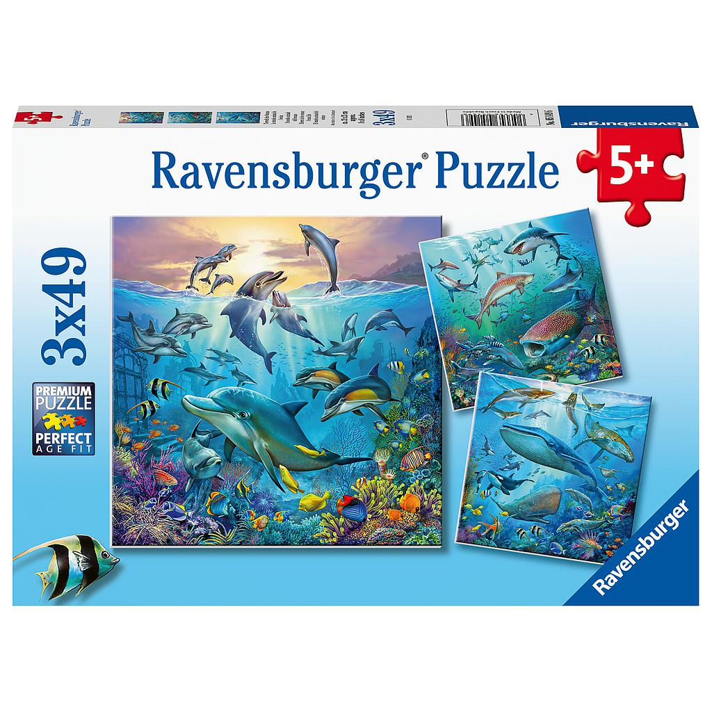 Puzzle 3 x 49-tlg. "Ozeanwelt"