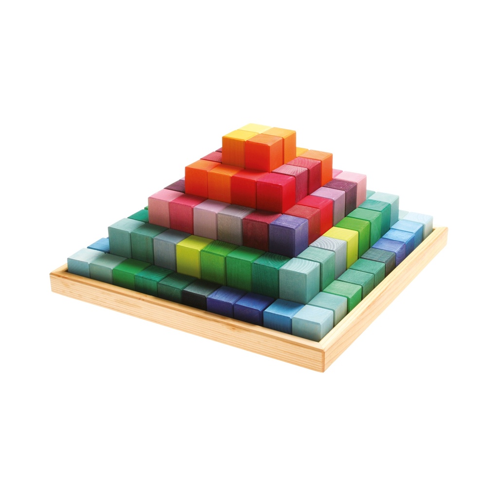 Regenbogen - Bausteine Pyramide 