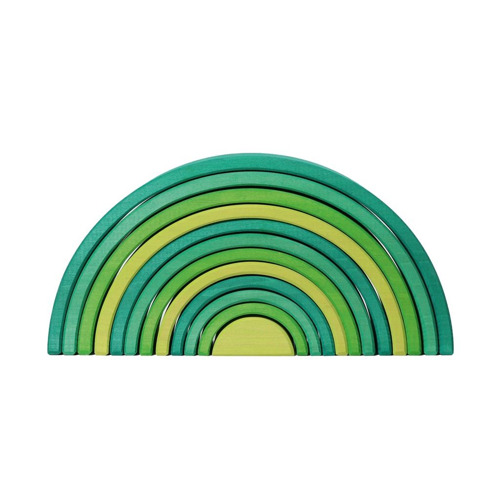 Regenbogen - Bögen - 12 Teile, Wiesengrün