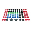 Eisenbahn - Klemmbaustein Verbinder 100 Stück Set