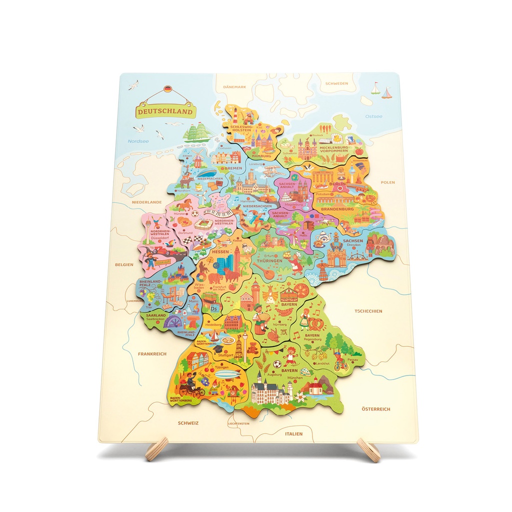 Magnetpuzzle Landkarte DE 