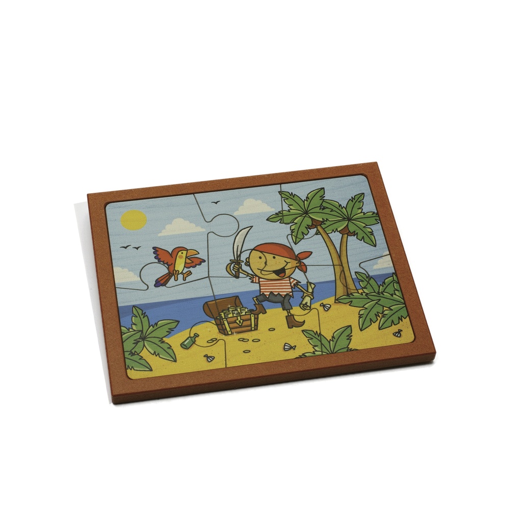 Holz-Puzzle - 6 Teile Pirat