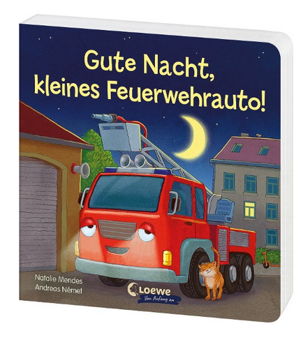 Gute Nacht, kleines Feuerwehrauto!