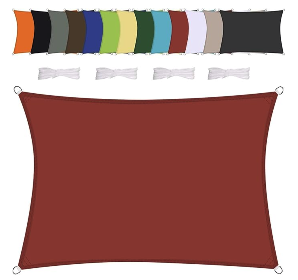 Premium Sonnensegel Wasserdicht 4 x 4 - diverse Farben