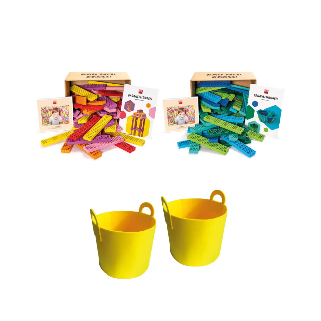 120 Bioblo Jumbo Set + 2 Körbe gratis