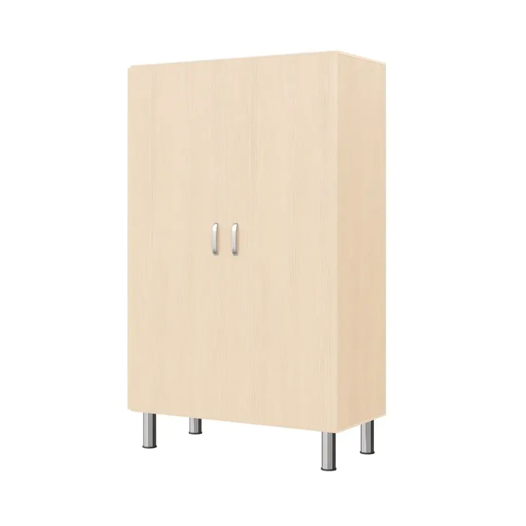 Regalschrank 120cm - 2 Türen, mit höhenverstellbaren Sockelfüßen