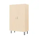 Regalschrank 120cm - 2 Türen, mit höhenverstellbaren Sockelfüßen