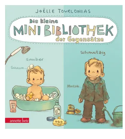 Die kleine Mini-Bibliothek der Gegensätze - Ein Pappbilderbuch über Gegensätze (Die Mini-Bibliothek der Wörter)