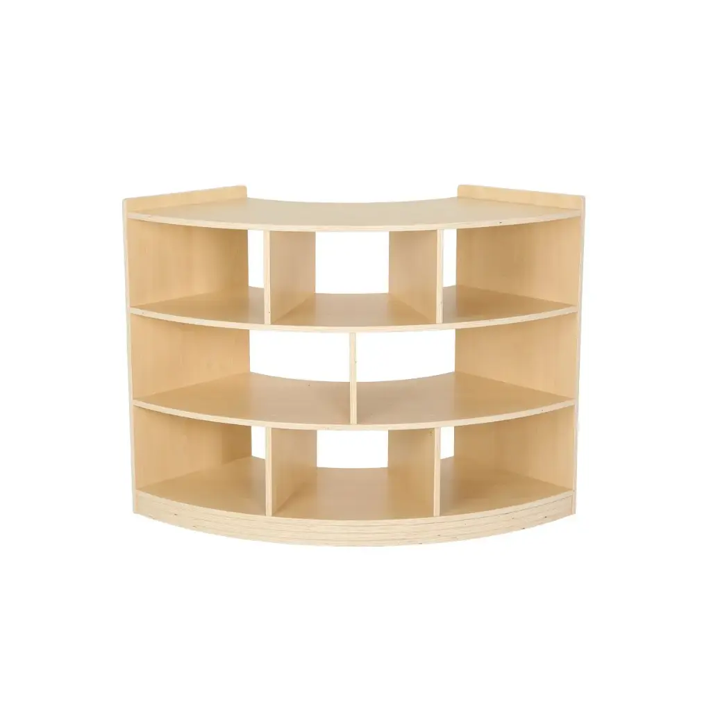 Viertelkreisschrank - 2 Böden & 8 Fächer