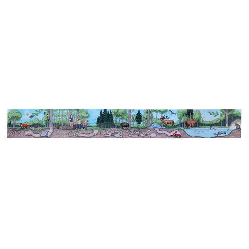 [104027A] Bodenpuzzle - Entdecke den Wald