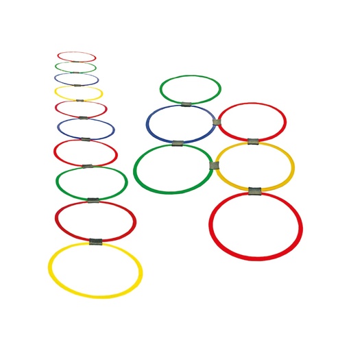 [108097] Hüpfringe 20 Stück mit 25 Verbindungsstücken 39cm DM