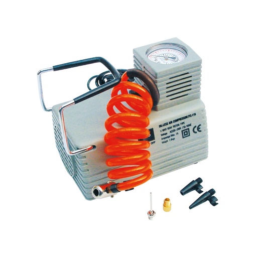 [107107] Mini Compressor mit 4 Aufsätzen