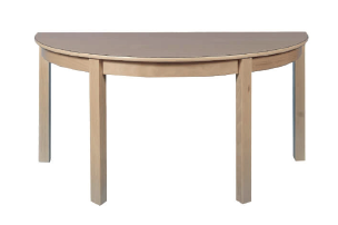 Halbrund Tisch Buche massiv  160 x 80 cm