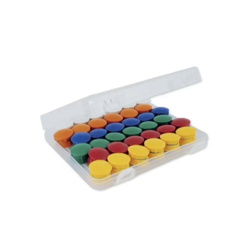 [115032] Haft Magnete 21mm BUNT 72 teilig