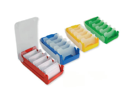 [115053] Karteibox mit 100 Kärtchen GELB