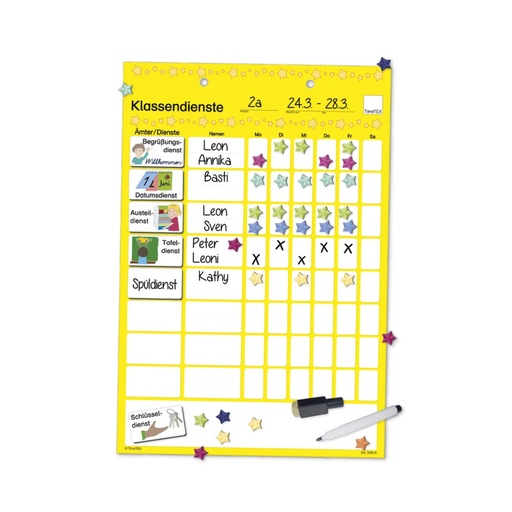 [94919] Magnetische Klassendiensttafel