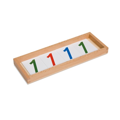[W104445] Kasten mit Zahlenkartensatz aus Kunststoff