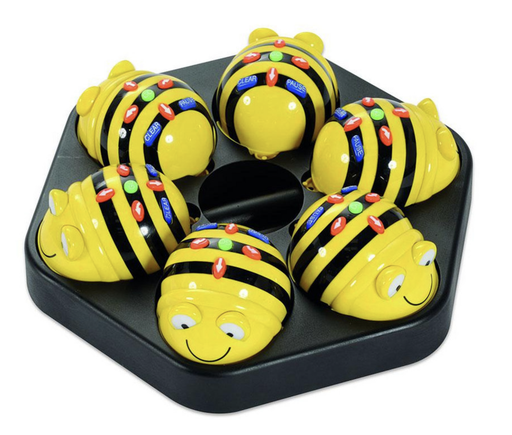 [104128W] Bee-Bot Klassensatz, 6 Bee-Bots mit Ladestation