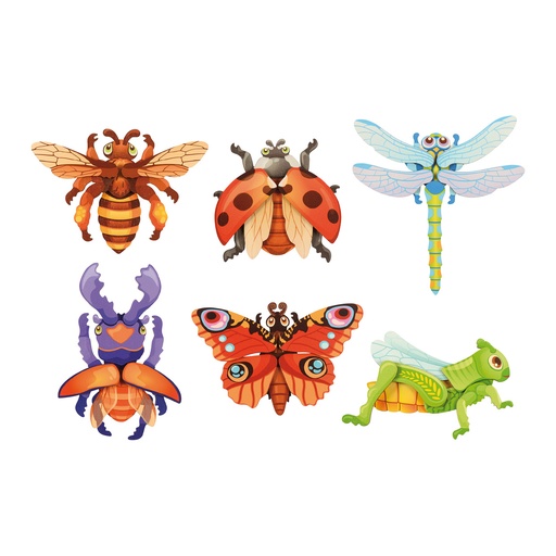 [104321] Magnetpuzzle Insekten