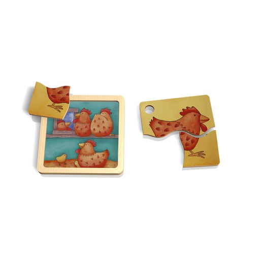 [101052] Minipuzzle Huhn