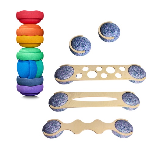 [AK107] Einsteiger SET 2 - Stapelsteine® & Balancebrücken 