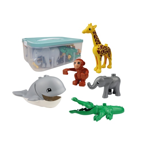 [103481] Klemmbausteine Junior Set - Zoo Tiere 