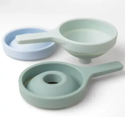 [106277] Silikon Trichter - 3er Set - grün/blau