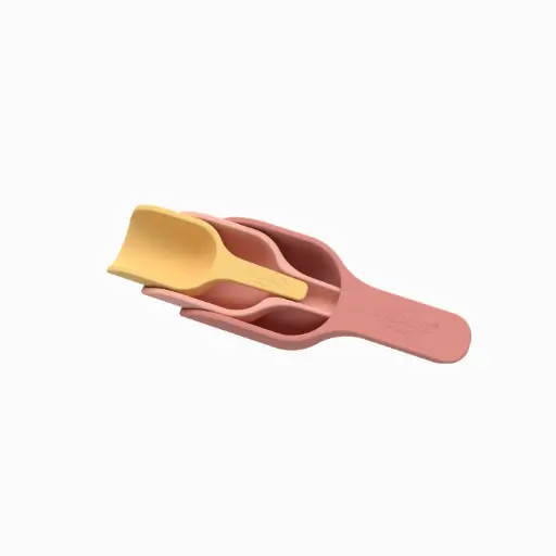 [106314]  Silikon Schaufeln- 3er Set - rot/gelb