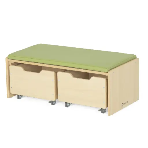 [110219] Sitzbank mit ausfahrbaren Boxen