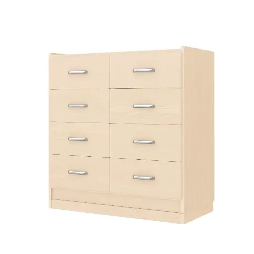 [110214-01] Regalschrank 79 cm - 8 Schubladen, mit Holzsockel