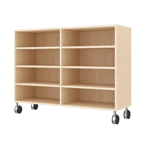 [110211-03] Regalschrank 79 cm - 8 Fächer, mit Feststellrollen