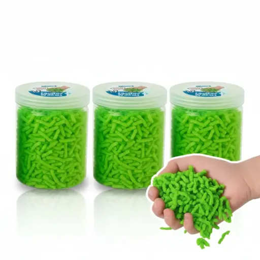 [106318] Sensorik Würmchen - 120g - grün 
