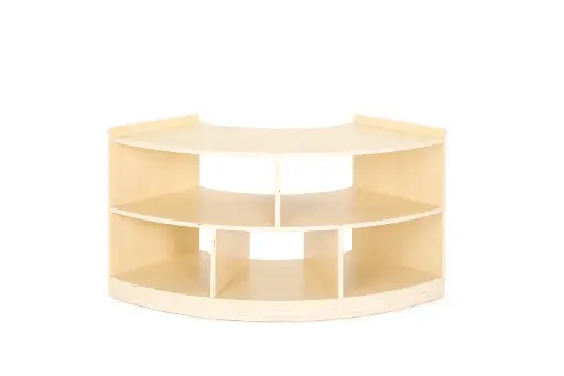 [110224] Viertelkreisschrank - 1 Boden & 5 Fächer